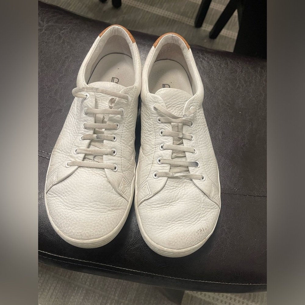 Birchbury Bramfords all white men leather sneakers US 13 - Picture 2 of 7